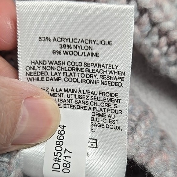 Express Women's Knit Multi Colored Turtleneck Fisherman XL Cottagecore Sweater - Picture 8 of 11